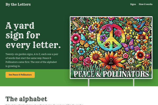By the Letters in motion